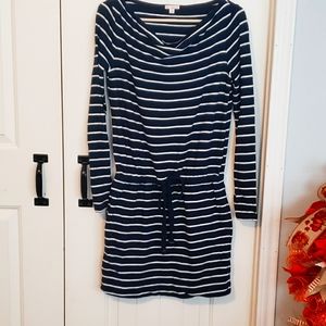 Gap Navy Blue with white stripes size small dress